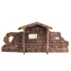 Brown Nativity Stable - 35cm -Santa Decorate Shop 14 XNHF NATIVITY STABLE 35cm 37184.1674211235