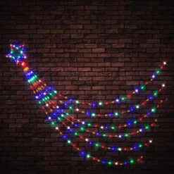 200 LED Waterfall Star Multi Colour - 3m