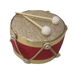 Red Gold Hanging Drum - 11cm