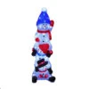 Acrylic Cheeky Stack Of 3 Snowmen - 62cm