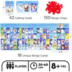 Frosty The Snowman Family Bingo 11 Frosty The Snowman Family Bingo -Santa Decorate Shop BG 96303 FROSTY THE SNOWMAN FAMILY BINGO 5 00587.1652434480