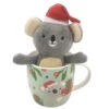 Christmas Mug With Plush Koala -Santa Decorate Shop C1999 CHRISTMAS MUG with PLUSH KOALA 20580.1690776049