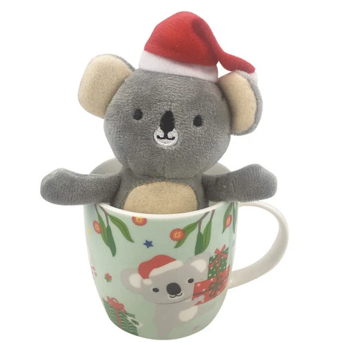 Christmas Mug With Plush Koala 3 Christmas Mug With Plush Koala