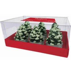 Christmas Tree Tealight Candle (Pack Of 6)