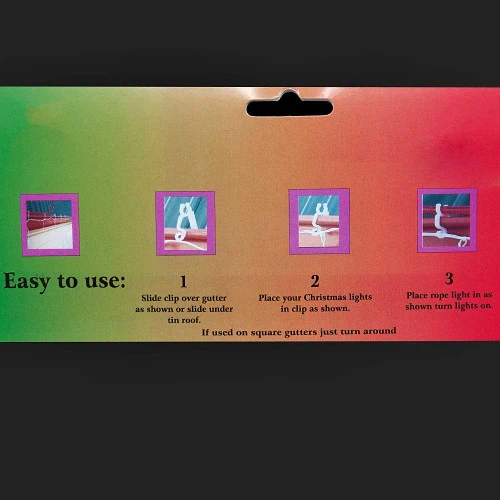 All In 1 Gutter Mount Light Clip (Pack Of 100) 6 All In 1 Gutter Mount Light Clip (Pack Of 100) - Image 4