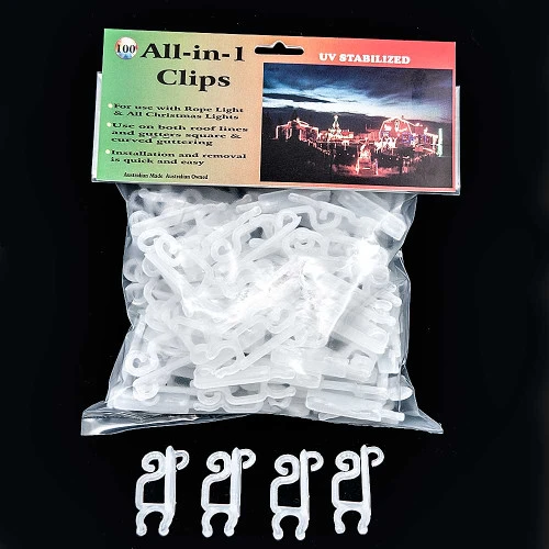 All In 1 Gutter Mount Light Clip (Pack Of 100) 4 All In 1 Gutter Mount Light Clip (Pack Of 100) - Image 2