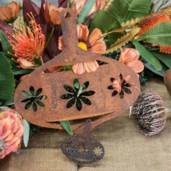 Large Christmas Bauble Decoration Moroccan Floral Garden Art - 27cm -Santa Decorate Shop GA320 LARGE CHRISTMAS BAUBLE DECORATION MORACCAN 71886.1687157844