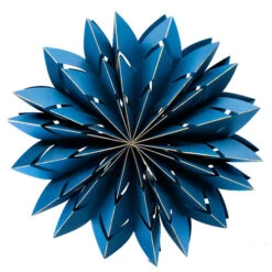 Turquoise Hanging Paper Snowflake - 40cm