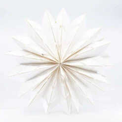 White Hanging Paper Snowflake - 40cm