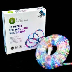 Connectable LED Rope Light Multi Colour - 10m -Santa Decorate Shop RP001M ROPELIGHT MULTI 10M E 14915.1686711319