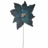 Lush Dark Green Velvet Poinsettia- 32cm -Santa Decorate Shop TG206053 DEEP GREEN VELVET POINSETTIA F63CM S50CM D29CM 52627.1658588998