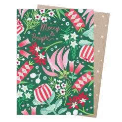 Merry Natives Boxed Christmas Cards (Pack Of 8) - 15cm -Santa Decorate Shop XC MN AUSSIE CHRISTMAS CARDS FRONT MERRY NATIVES 24194.1658127561