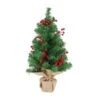 Red Berries Table Tree Hessian Base - 60cm 2 Red Berries Table Tree Hessian Base - 60cm -Santa Decorate Shop XD2033 RED BERRIES TABLE TREE HESSIAN BASE 60cm 96811.1692754552