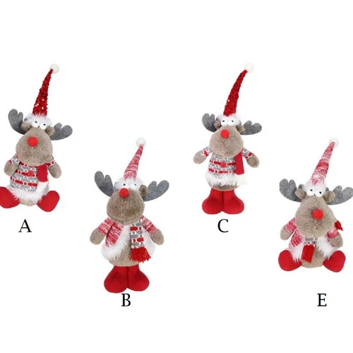 Plush Reindeer With Red Boots (4 Styles) 3 Plush Reindeer With Red Boots (4 Styles)