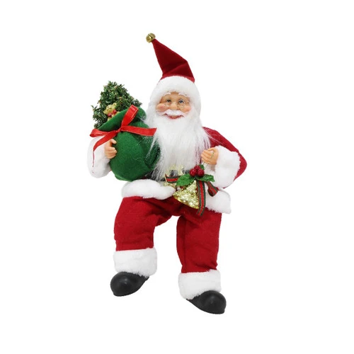 Luxury Sleigh Shelf Sitting Santa (3 Styles) - 45cm 4 Luxury Sleigh Shelf Sitting Santa (3 Styles) - 45cm - Image 2