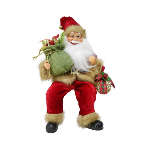 Luxury Sleigh Shelf Sitting Santa (3 Styles) - 45cm 5 Luxury Sleigh Shelf Sitting Santa (3 Styles) - 45cm - Image 3