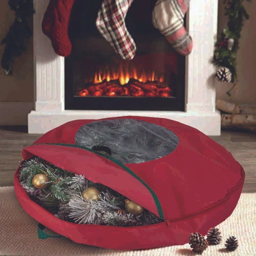 Christmas Wreath Round Storage Bag - 76cm 3 Christmas Wreath Round Storage Bag - 76cm