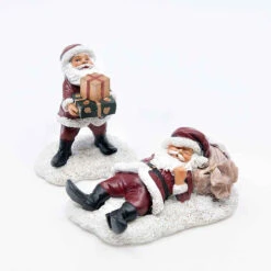 Santas (Set Of 2) - 9cm