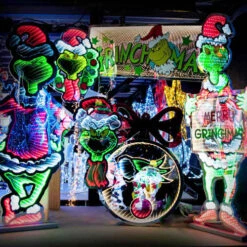 Santa Decorate Shop -Santa Decorate Shop XGR92INF DR SEUSS GRINCHMAS SIGN INFINITY LIGHT 56168.1695602476