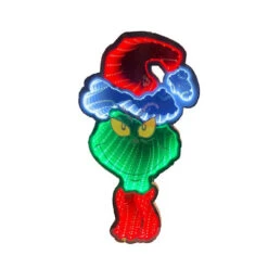 Dr Seuss Grinch Face Infinity Light - 40cm