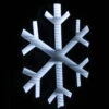 White Lightup Snowflake - 60cm -Santa Decorate Shop XINF54 WHITE LIGHTUP SNOWFLAKE 57727.1661733270
