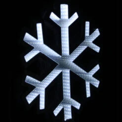 White Lightup Snowflake - 60cm