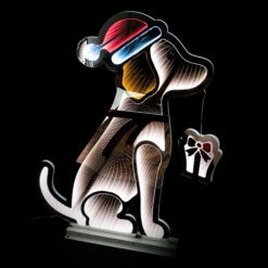 Christmas Dog Infinity Light - 78cm