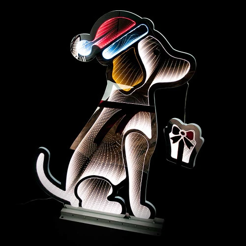 Christmas Dog Infinity Light - 78cm 3 Christmas Dog Infinity Light - 78cm