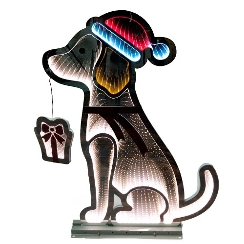 Christmas Dog Infinity Light - 78cm 4 Christmas Dog Infinity Light - 78cm - Image 2