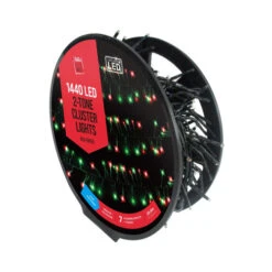 1440 LED Clusters 2-Tone Lights On Reel (3 Styles) - 20.8cm 15 1440 LED Clusters 2-Tone Lights On Reel (3 Styles) - 20.8cm -Santa Decorate Shop XL0921 1440 LED CLUSTERS 2 TONE LIGHTS on REEL 20.8m 2 05693.1691380099