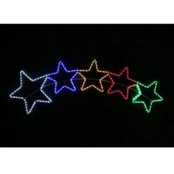 LED Rope Light Stars Banner Multicolour (5 Piece) - 430cm