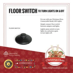 Christmas Light Floor Switch For Connectable Ready Lights