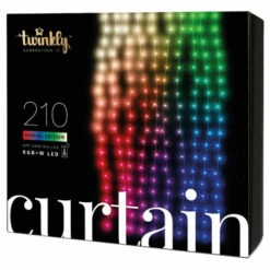 210 LED Twinkly App-Controlled Smart Curtain Lights - RGB + W