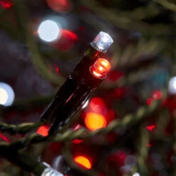 400 LED Connectable Icicle Lights - Red White