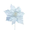White Poinsettia With Glittered Edge - 30cm 1 White Poinsettia With Glittered Edge - 30cm -Santa Decorate Shop apidfz8tv 07815.1641046204