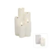 White Heaven LED Wax Candle (Cluster Of 5) - 23cm -Santa Decorate Shop apiejba5x 68689.1641046346