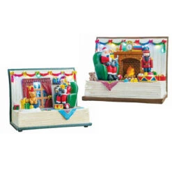 Christmas Water Globe Book Of Santa Claus - 19cm