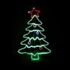 Ropelight LED Christmas Tree With Baubles And Star - 114cm -Santa Decorate Shop apiibicz5 44140.1641046242
