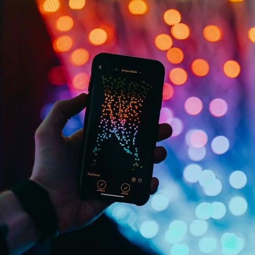 210 LED Twinkly App-Controlled Smart Curtain Lights - RGB + W 7 210 LED Twinkly App-Controlled Smart Curtain Lights - RGB + W - Image 5