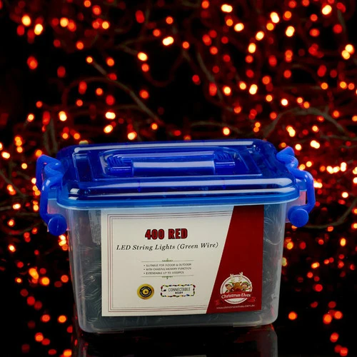 400 LED Connectable Fairy Lights - Red 5 400 LED Connectable Fairy Lights - Red - Image 3