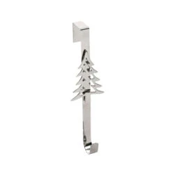 Silver Metal Wreath Holder With Tree - 38cm
