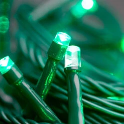 100 LED Connectable Fairy Lights - Green