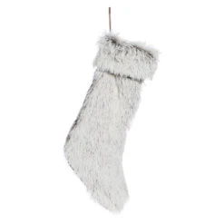 Cosgrove Brown Fur Christmas Stocking - 38cm