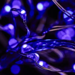 40 LED Copper Wire Battery Lights - Purple