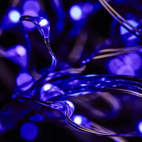 40 LED Copper Wire Battery Lights - Purple 3 40 LED Copper Wire Battery Lights - Purple